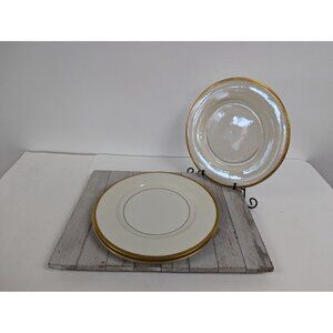Vintage Set 3 Theodore Haviland China 10 5/8" Dinner Plate Corinth